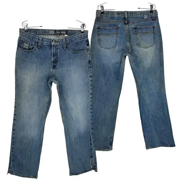 Cruel Girl Low Rise Bootcut Jeans Mid Wash Distressed 13R Rodeo Grunge - Picture 14 of 16